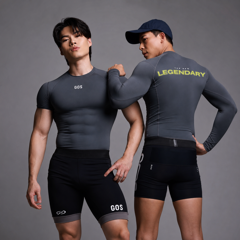 Áo thể thao nam GOS Legendary Long Sleeve S24 - Thun Giấy Siêu Co Giãn | Tôn Cơ Bắp
