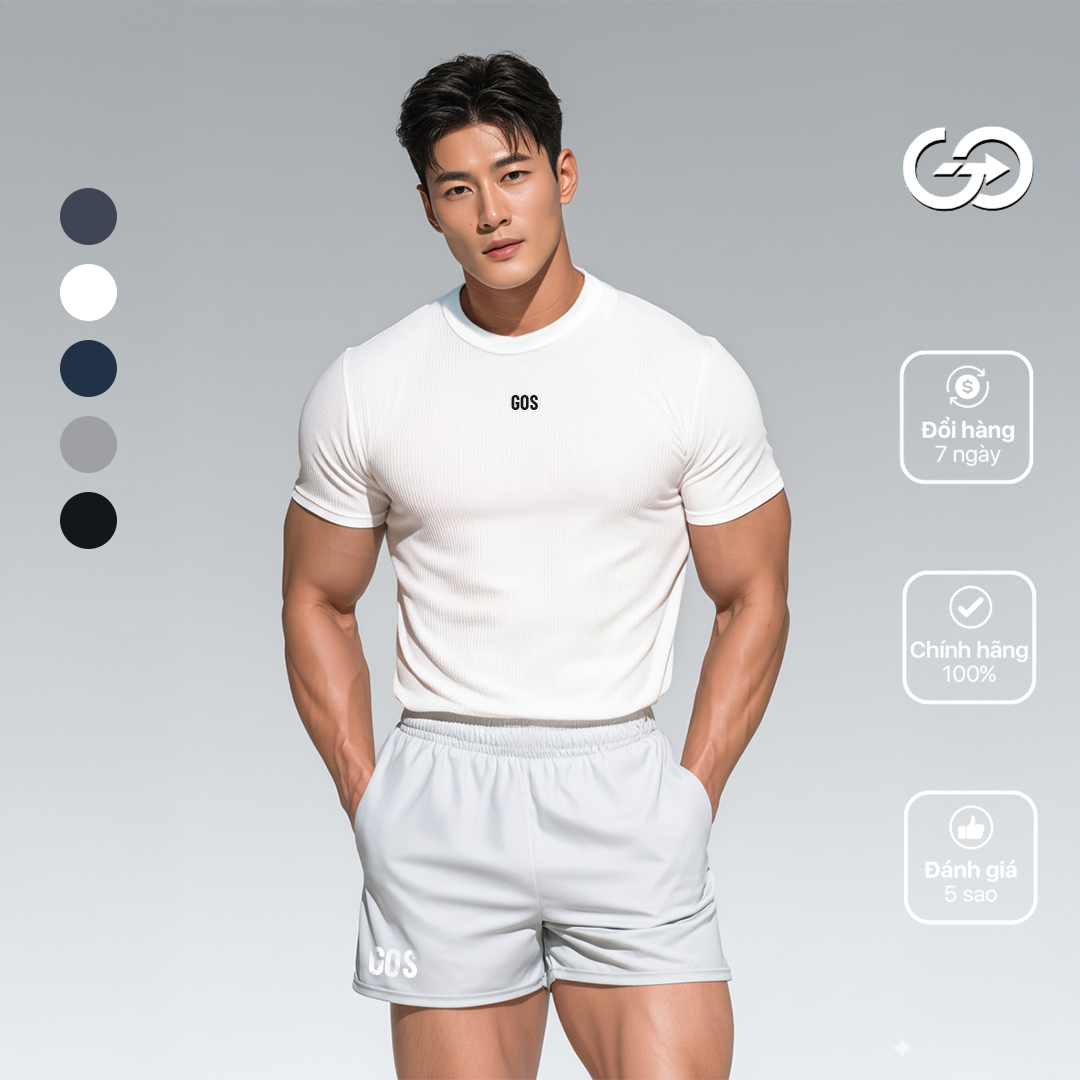 Áo thun thể thao GOS CleanFit S22 | Form Thể Thao Hiện Đại, Thoáng Mát Mỗi Ngày
