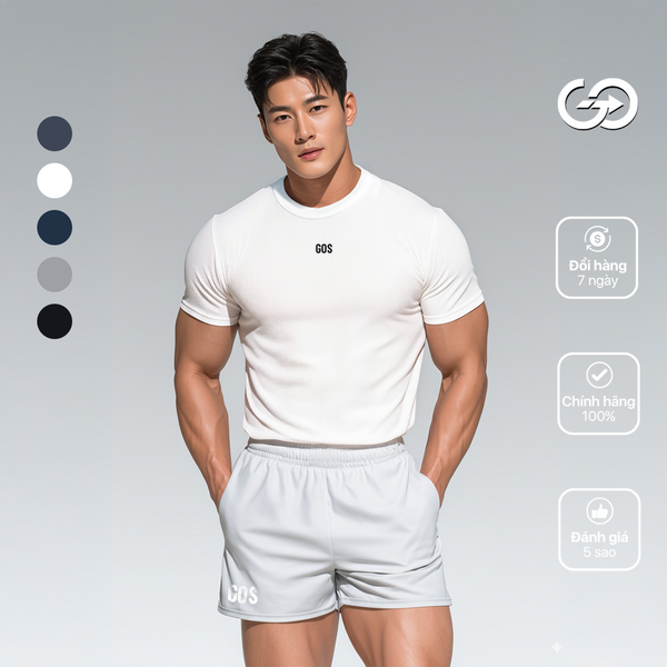 Áo thun thể thao GOS CleanFit S22 | Form Thể Thao Hiện Đại, Thoáng Mát Mỗi Ngày