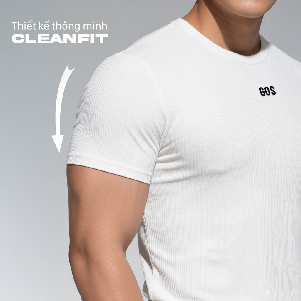 Áo thun thể thao GOS CleanFit S22 | Form Thể Thao Hiện Đại, Thoáng Mát Mỗi Ngày