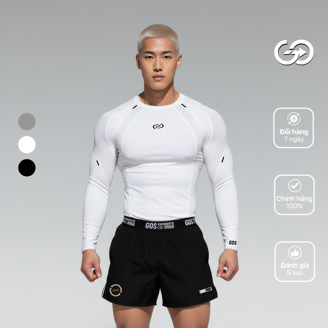 Áo thể thao dài tay GOS NovaSkin S22 (SIÊU ÔM) | Compression Fit Tôn Cơ Bắp & Định Hình Cơ Thể