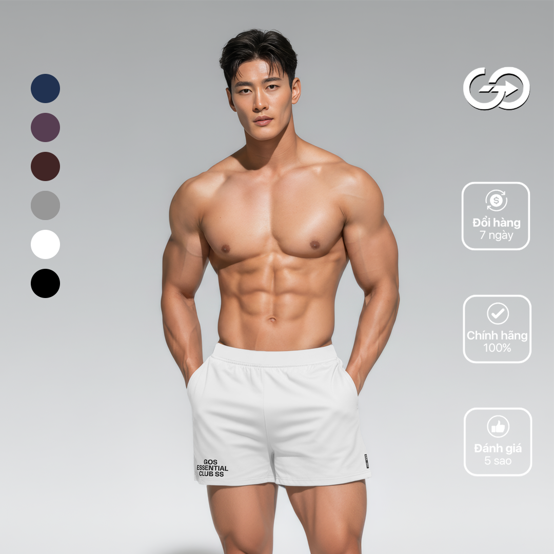Quần thể thao nam GOS Club V2 S22 (Siêu Ngắn, Ôm) | Tôn Dáng Thể Thao, Năng Động Mọi Chuyển Động