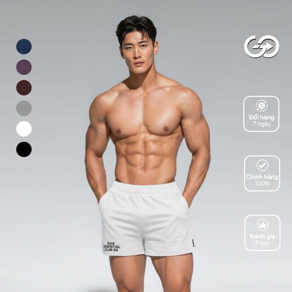 Quần thể thao nam GOS Club V2 S22 (Siêu Ngắn, Ôm) | Tôn Dáng Thể Thao, Năng Động Mọi Chuyển Động