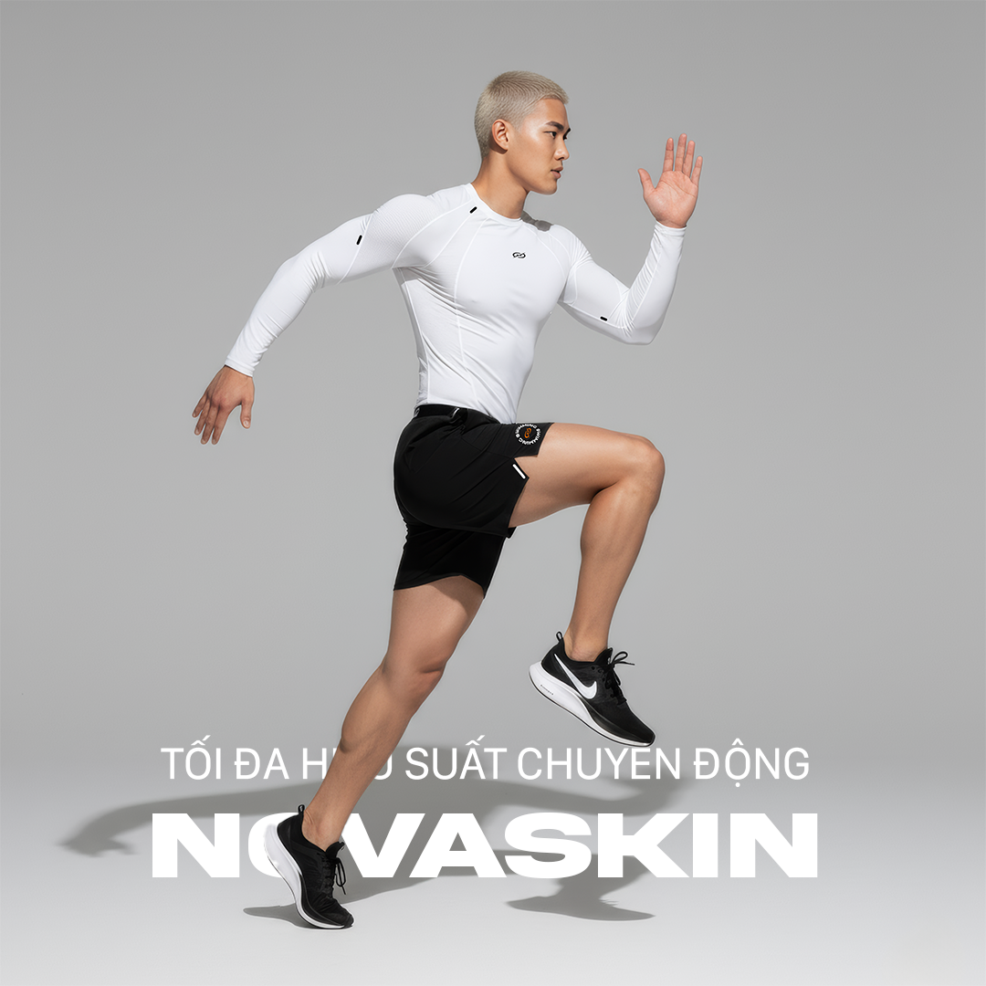 Áo thể thao dài tay GOS NovaSkin S22 (SIÊU ÔM) | Compression Fit Tôn Cơ Bắp & Định Hình Cơ Thể