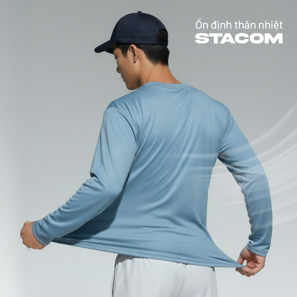 Áo thể thao dài tay giữ nhiệt GOS FreeForm S21 | STACOM ThermoTech - Co Giãn 4 Chiều, Ổn Định Thân Nhiệt