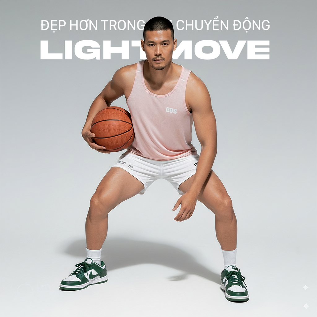Áo thể thao GOS LightMove S18 ( FORM RỘNG - LẤY NHỎ XUỐNG 1 SIZE ) | Siêu Nhẹ Trong Từng Chuyển Động