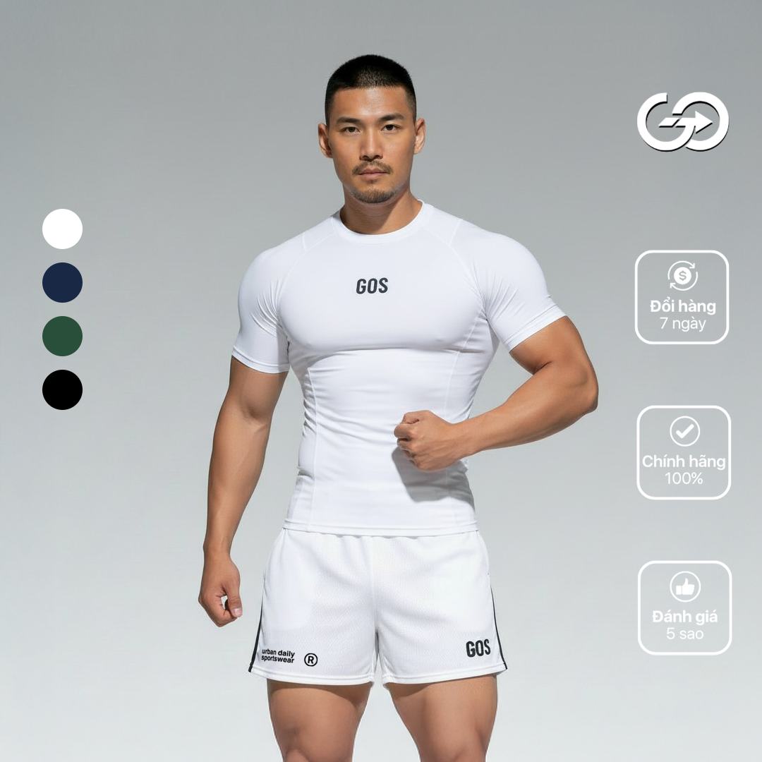 Áo Thể Thao Nam GOS Turbofit S18 (Form Siêu Ôm) | Khoe Trọn Body, Bứt Phá Mọi Giới Hạn