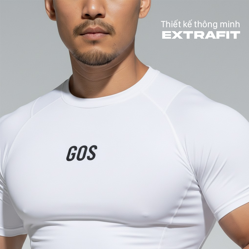 Áo Thể Thao Nam GOS Turbofit S18 (Form Siêu Ôm) | Khoe Trọn Body, Bứt Phá Mọi Giới Hạn