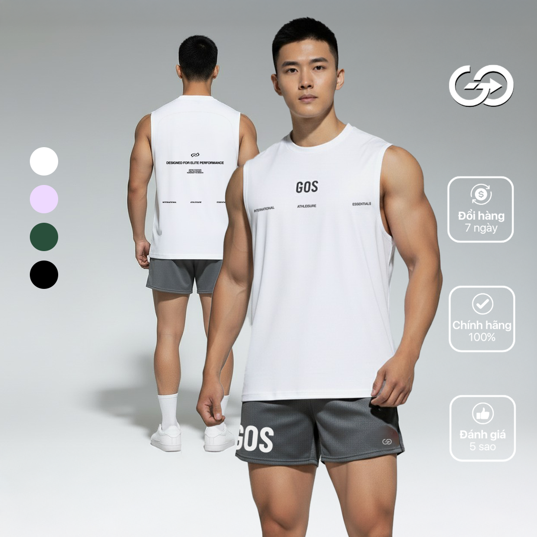 Áo Ba Lỗ Thể Thao GOS Layback S21 – Tôn Trọn Cơ Vai, Thoải Mái Mọi Buổi Tập