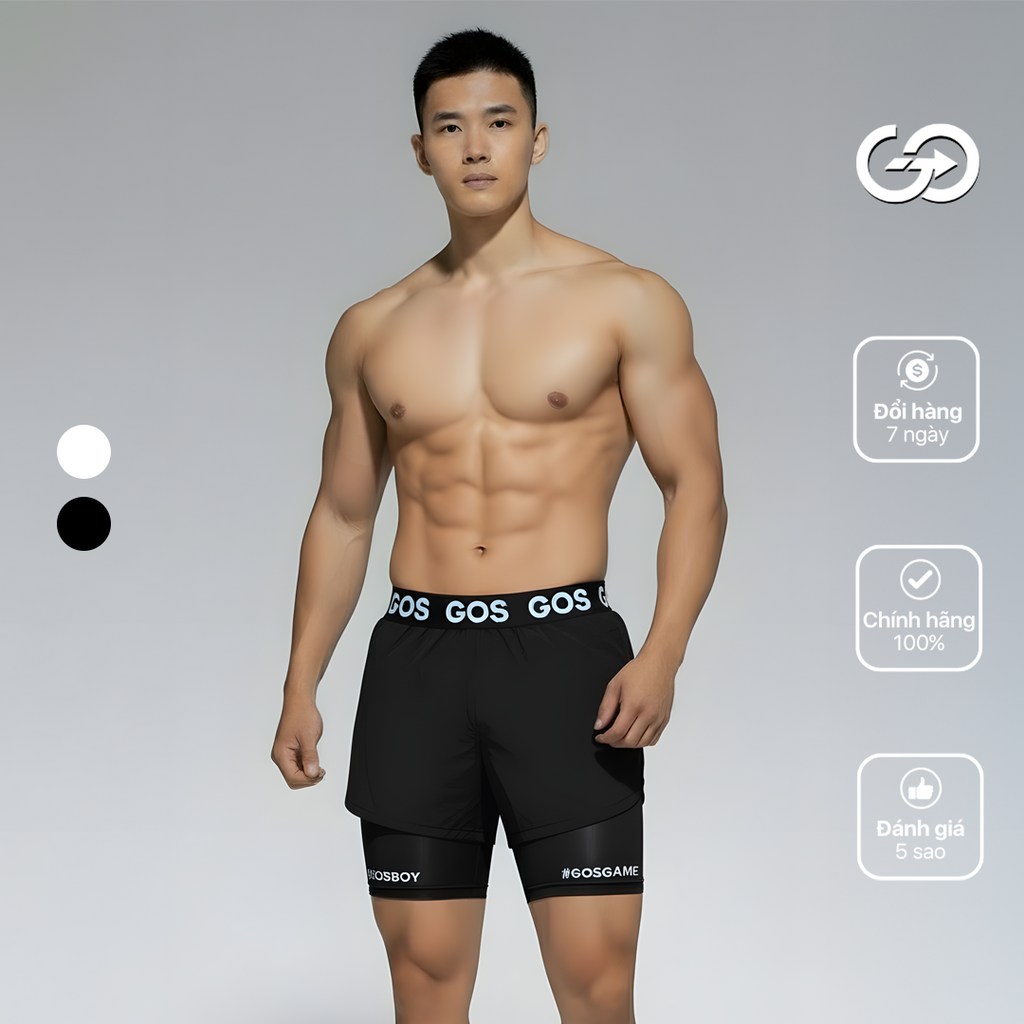 Quần Thể Thao 2 Lớp GOS Pure S1 (Có Lót) – Tự Do Chuyển Động, Nâng Tầm Thời Trang