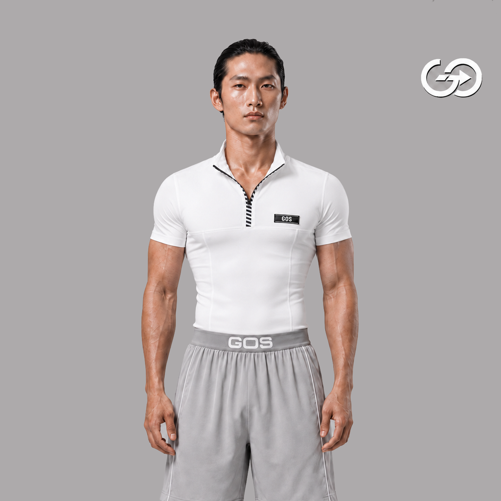 Áo thể thao nam kéo khoá GOS Apex S24