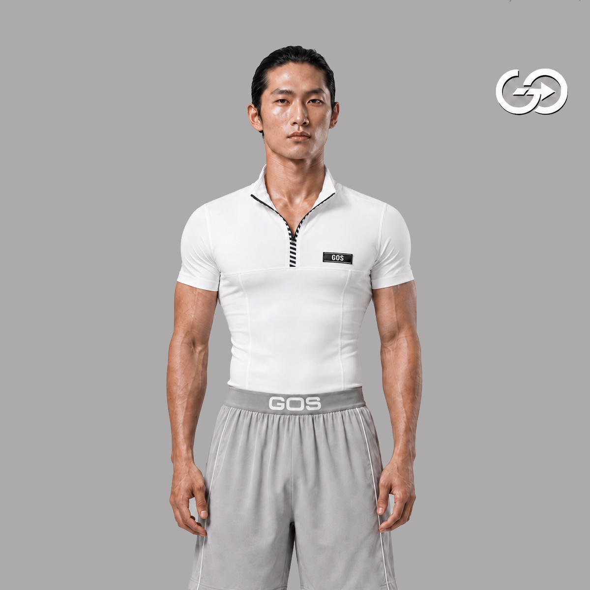 Áo thể thao nam kéo khoá GOS Apex S24