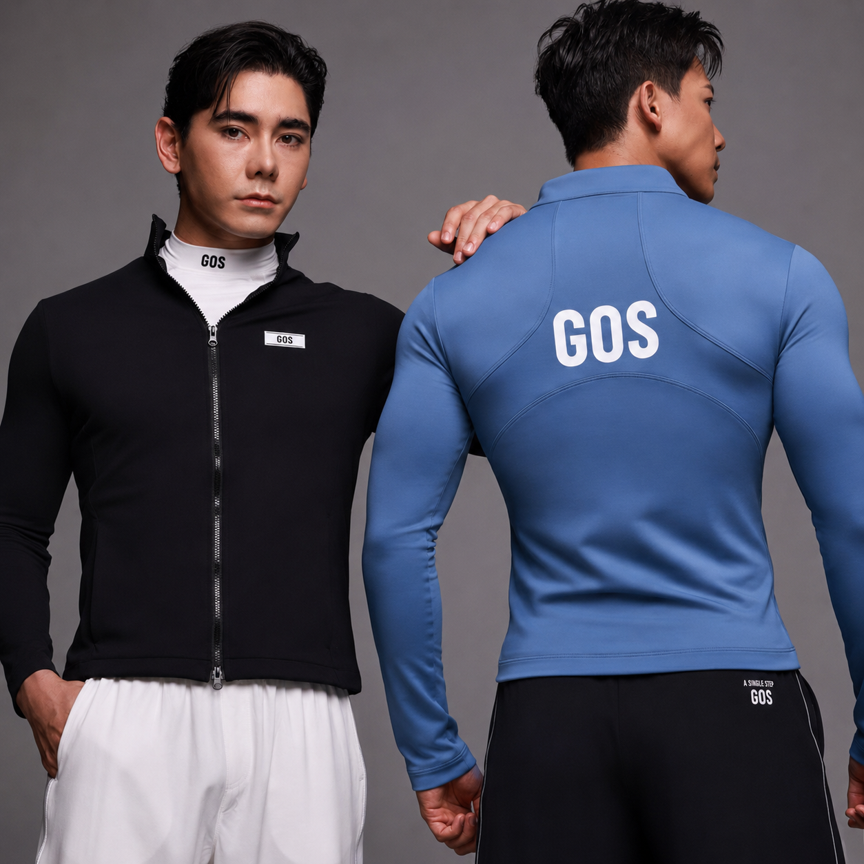 Áo Khoác Thể Thao Nam GOS BoxFit S24 | Siêu Co Giãn – Ôm Tôn Dáng – Khóa Kéo 2 Chiều