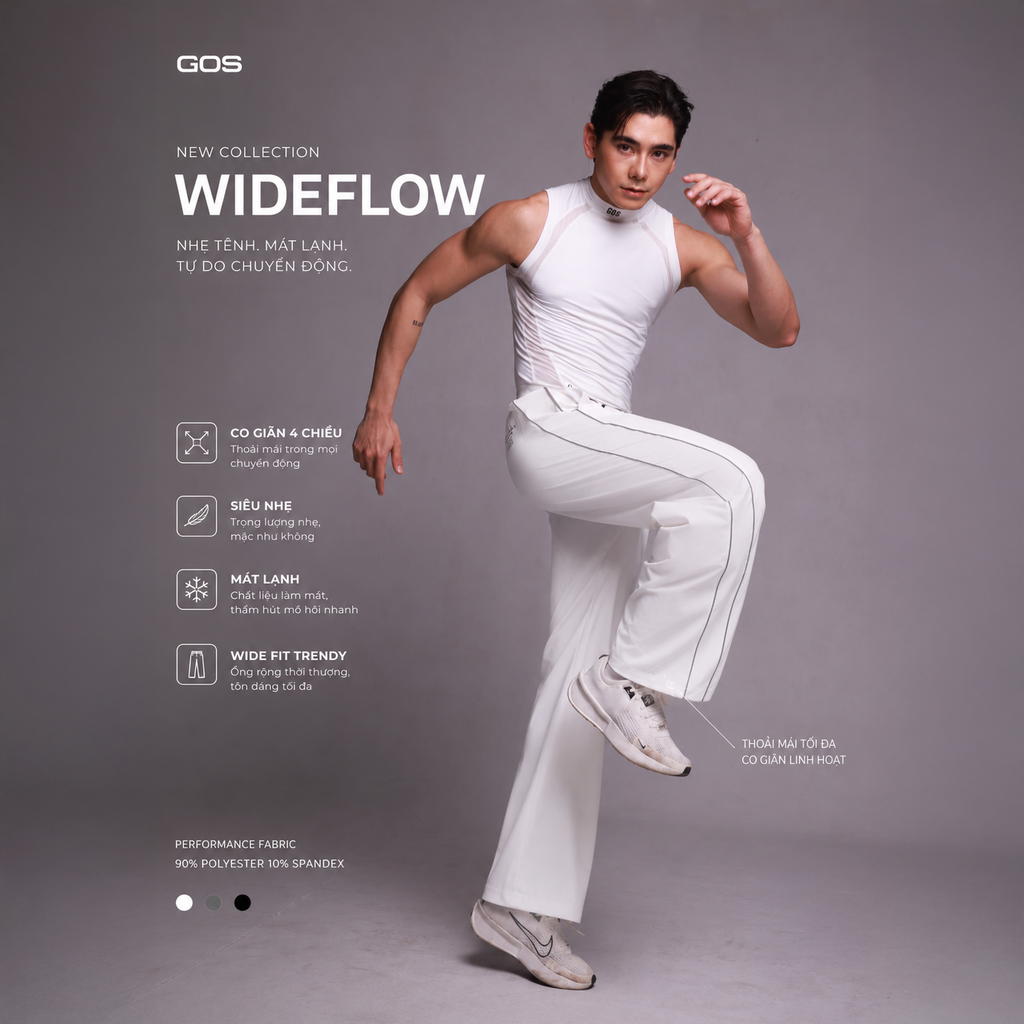 Quần Dài Thể Thao Nam GOS WideFlow – Form Suông Rộng Thời Thượng, Thoải Mái Mọi Chuyển Động