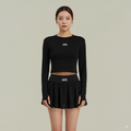 Áo dài tay thể thao nữ GOS Classic Longsleeves Girlsofsports | Dáng croptop có xỏ ngón tiện lợi Tập Gym Yoga Tennis Đạp Xe