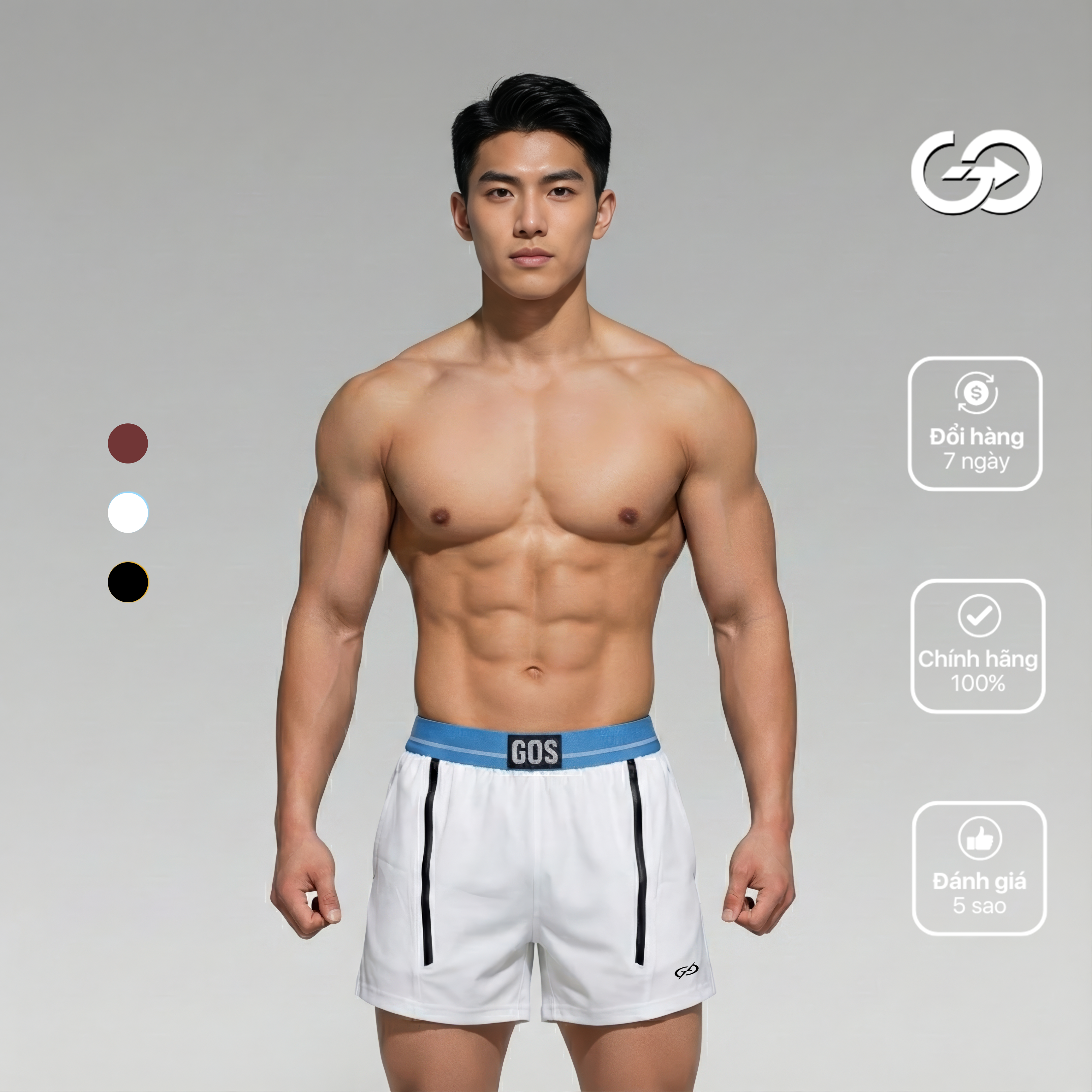 Quần thể thao nam GOS Enzo S23 | Tôn Dáng Thể Thao - Co Giãn 4 Chiều - Nhanh Khô