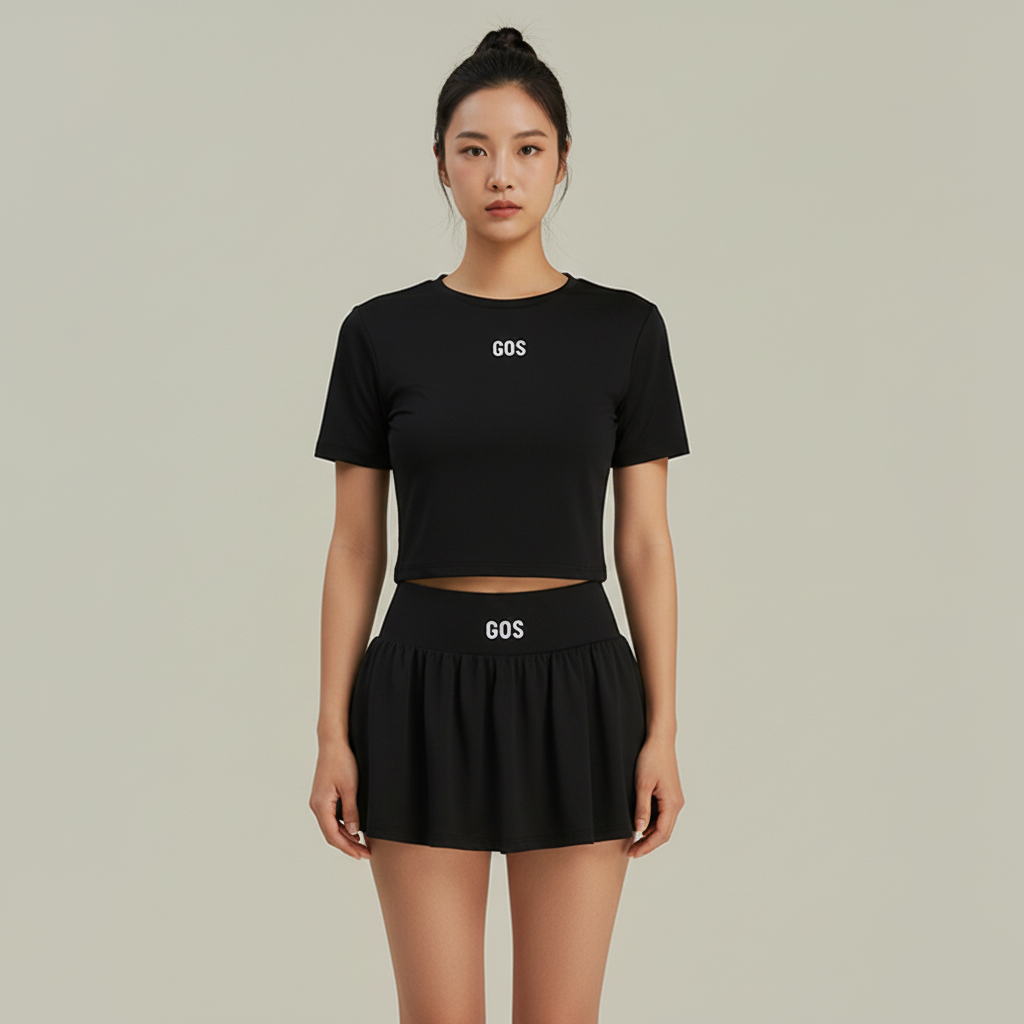 Áo thun GOS Era Shirt thể thao nữ dáng Croptop Girlsofsports | Thoải mái Tập Gym Yoga Tennis Đạp Xe