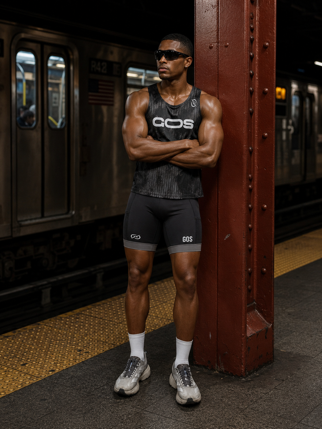 Quần Legging Thể Thao Nam GOS Legging Colorline S24 – Ôm Chuẩn Cơ Bắp, Tăng Tốc Mọi Chuyển Động
