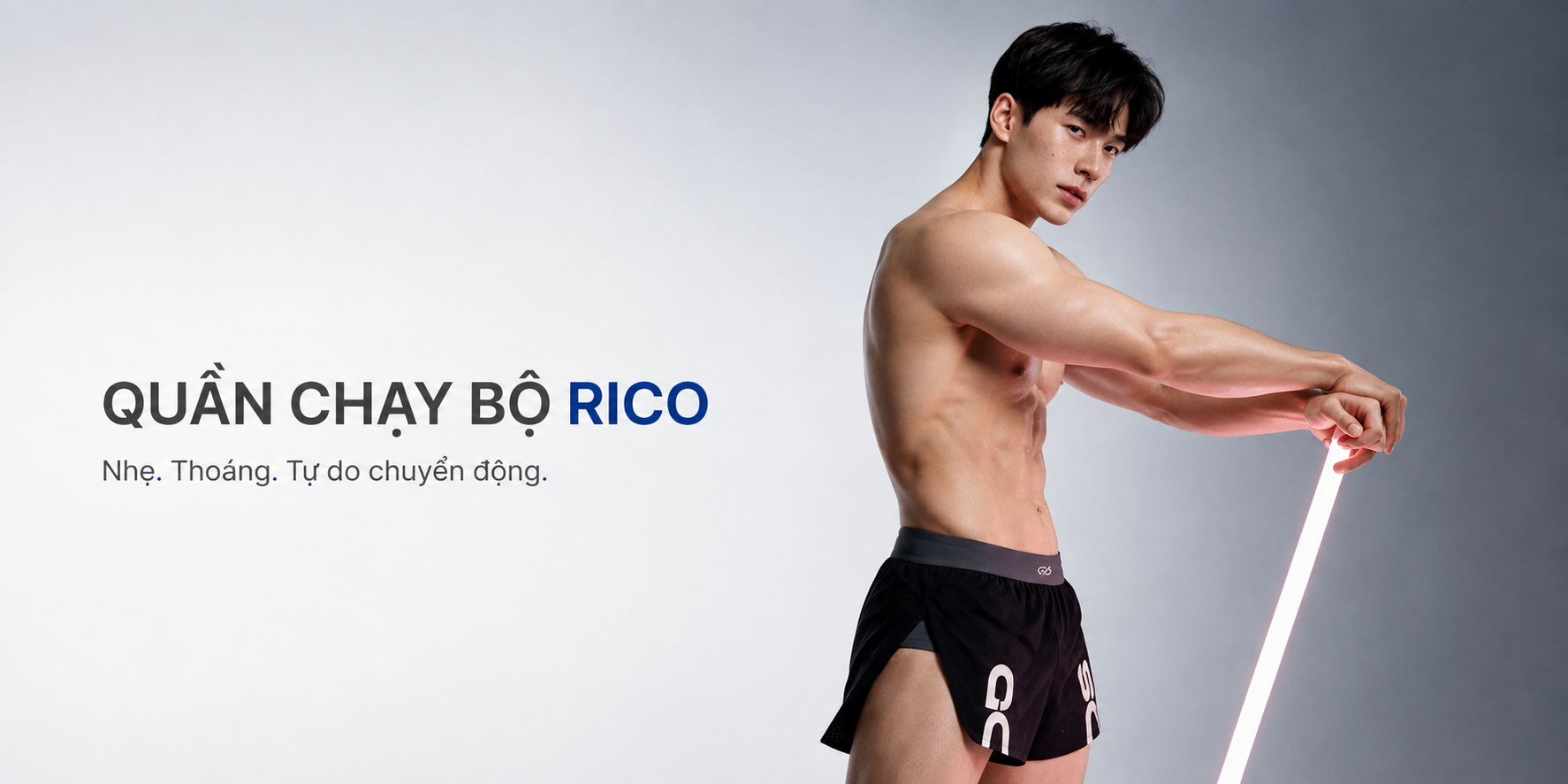 Quần Chạy Bộ 2 Lớp Xẻ Tà GOS Rico S23 – Bứt Tốc Nhẹ Tênh, Chuyển Động Không Giới Hạn