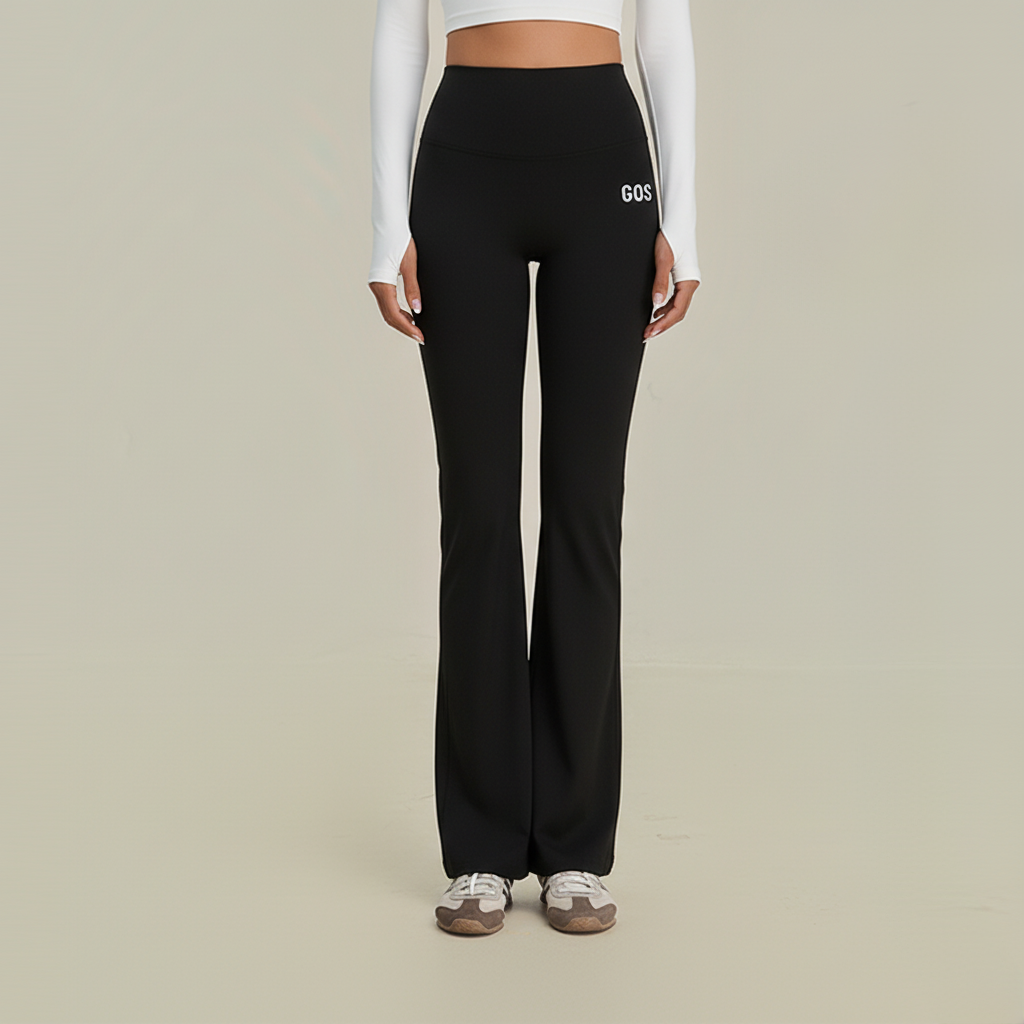 Quần dài ống loe GOS Flare Legging thể thao lưng cao tôn dáng Girlsofsports | Tập Gym Yoga Pilates