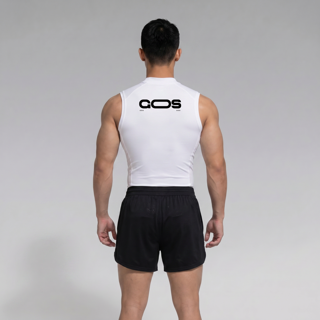 Áo thể thao sát nách form ôm GOS Helios S23 (SIÊU ÔM) | Tanktop Gym Nam Tôn Dáng