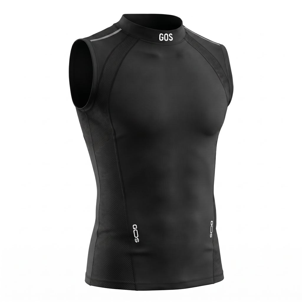 Áo thể thao sát nách form ôm GOS Helios S23 (SIÊU ÔM) | Tanktop Gym Nam Tôn Dáng