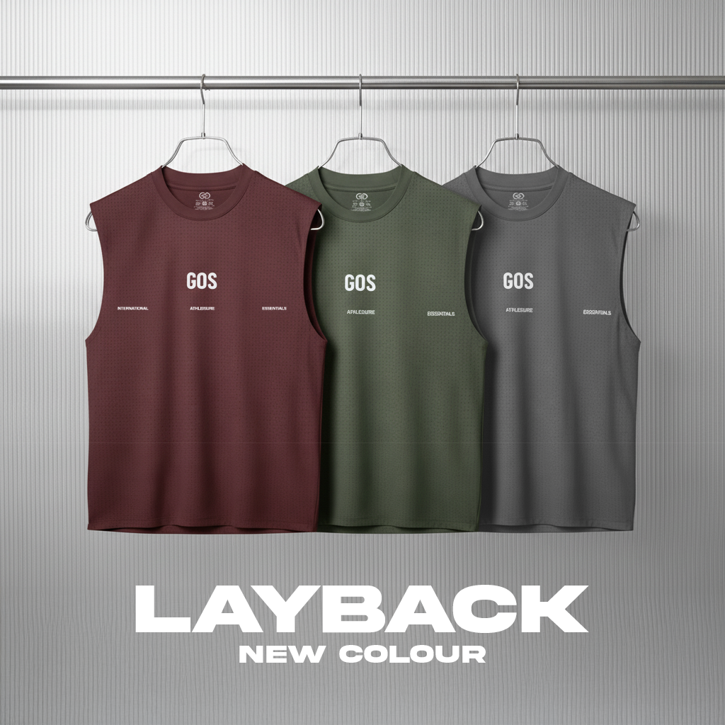 Áo Ba Lỗ Thể Thao GOS Layback S21 – Tôn Trọn Cơ Vai, Thoải Mái Mọi Buổi Tập