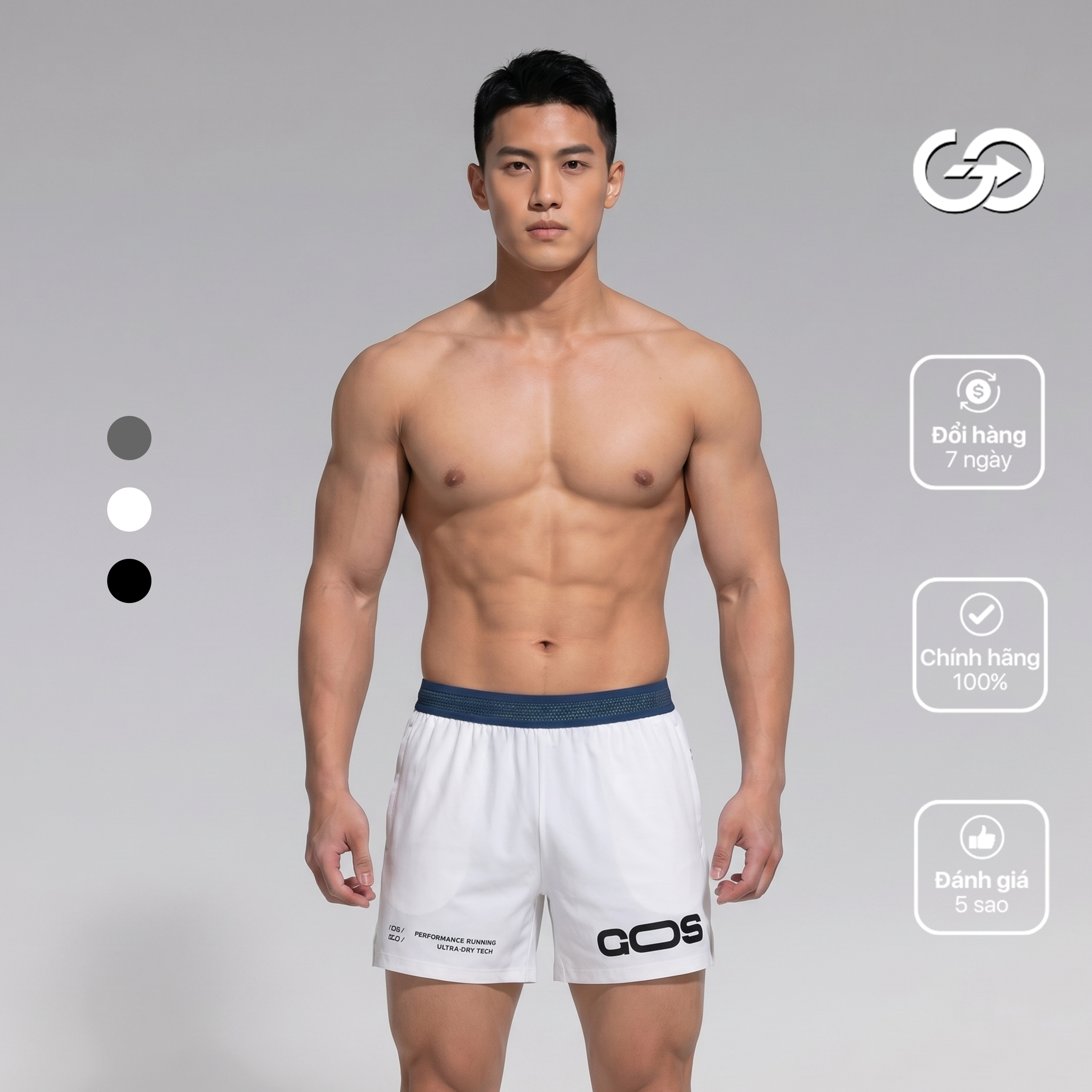 Quần thể thao nam GOS Leo S23 | Co Giãn - Thoái Mái - Thoáng Mát