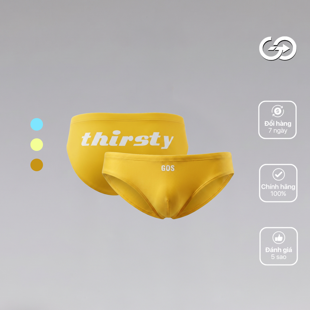 Quần bơi nam GOS Thirsty S23 | Nhanh Khô - Co Giãn - Nổi Bật Mùa Hè