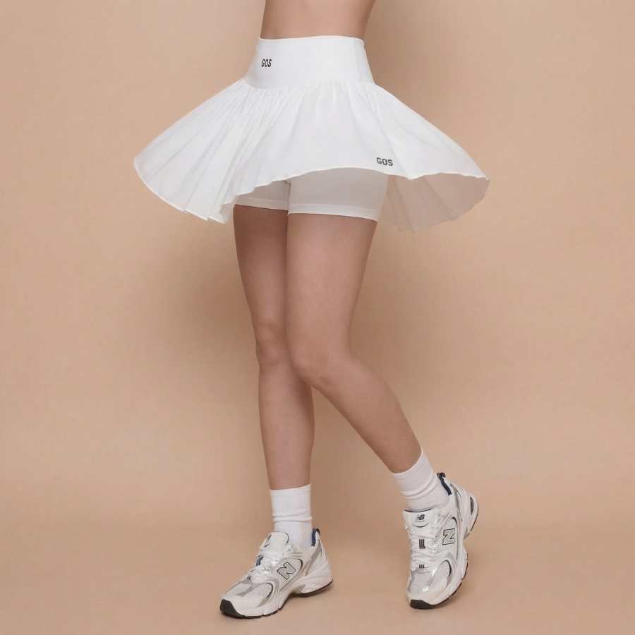 [TĂNG 1 SIZE] Chân váy xoè nữ GOS Sway Skirt Girlsofsports có quần bảo hộ | Pickleball Tennis Cầu Lông