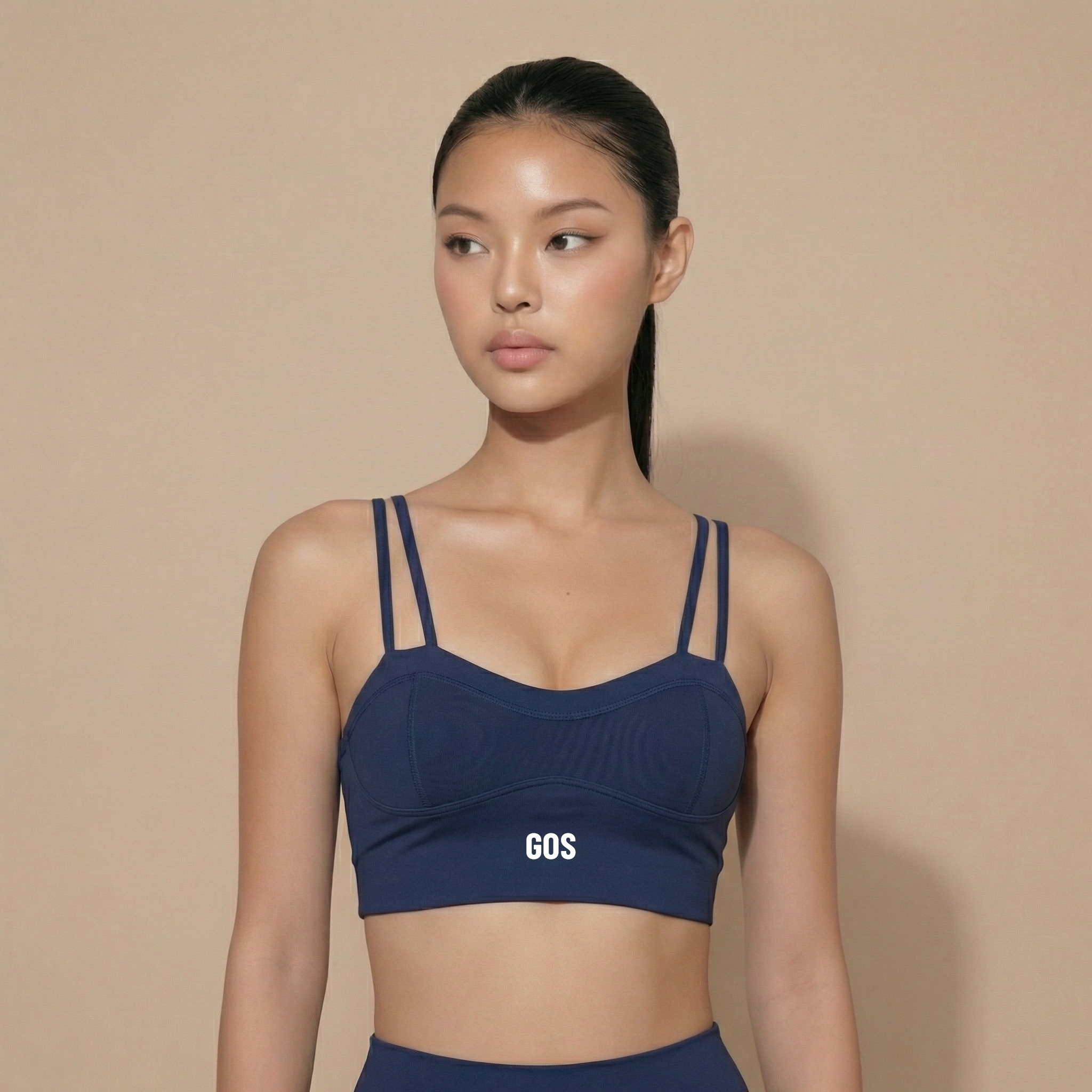 Áo Bra thể thao nữ GOS Vera Bra 2 Dây mảnh phối lưới nâng v2 có mút Girlsofsports | Tập Gym Yoga Pilates