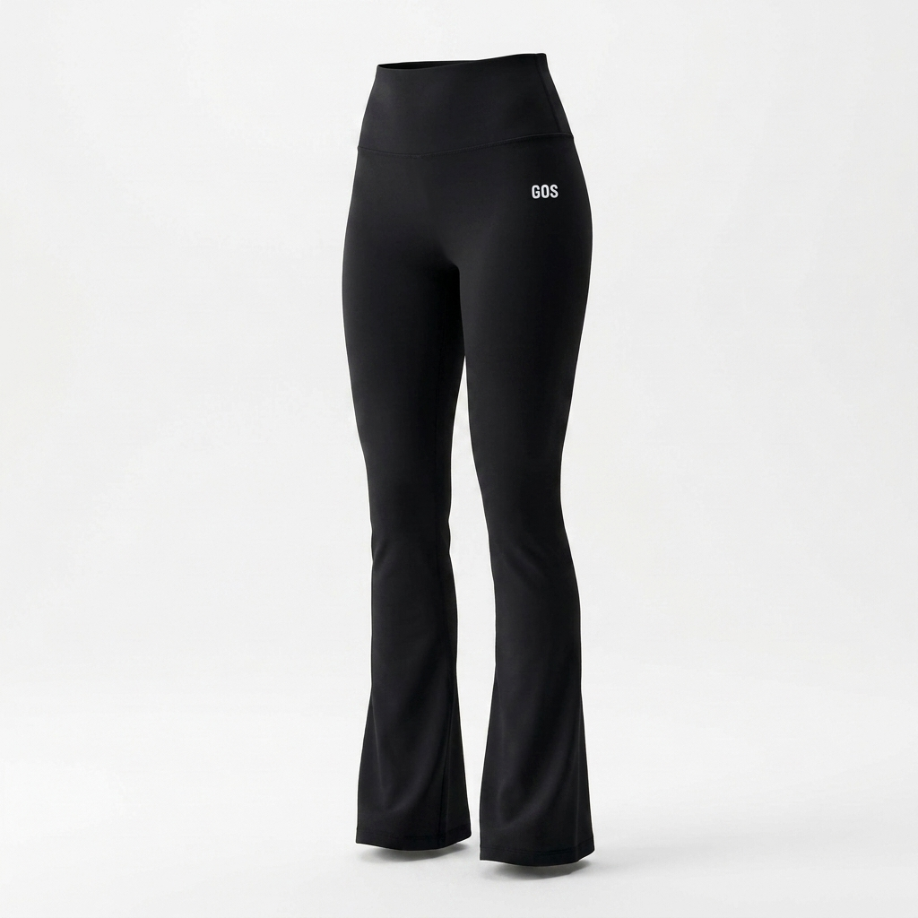 Quần dài ống loe GOS Flare Legging thể thao lưng cao tôn dáng Girlsofsports | Tập Gym Yoga Pilates