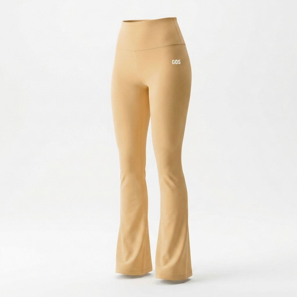 Quần dài ống loe GOS Flare Legging thể thao lưng cao tôn dáng Girlsofsports | Tập Gym Yoga Pilates