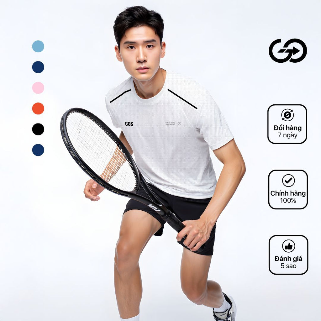 Áo thể thao Pickleball/Gym GOS FlexForm S21 (Ngắn Tay) | Siêu Thoáng Khí, Nhanh Khô, Chuẩn Thể Thao Đa Năng