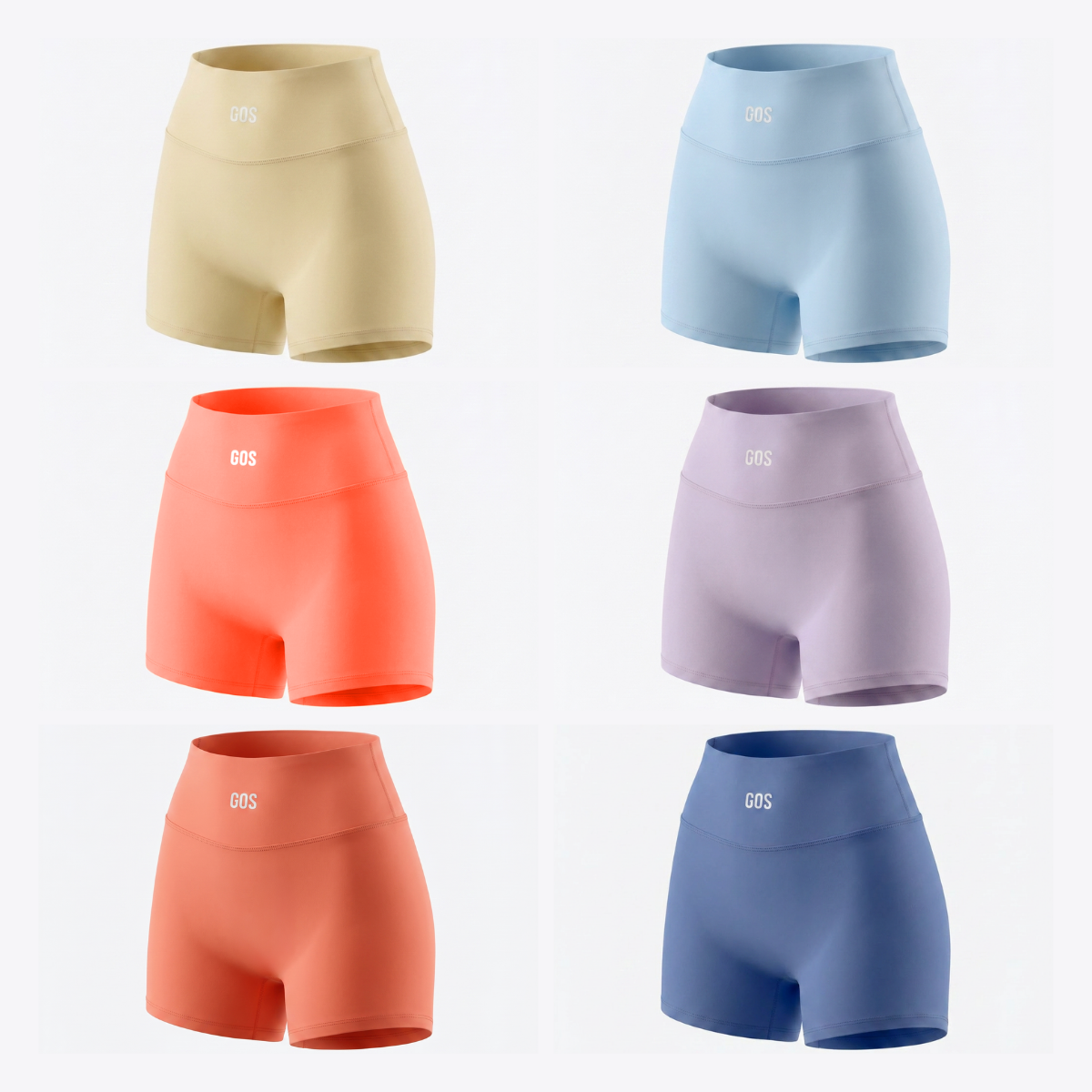 Quần tập nữ thể thao GOS Niva Short Dáng lửng lưng cao co giãn Girlsofsports | Tập Gym Yoga Pilates Biker Short