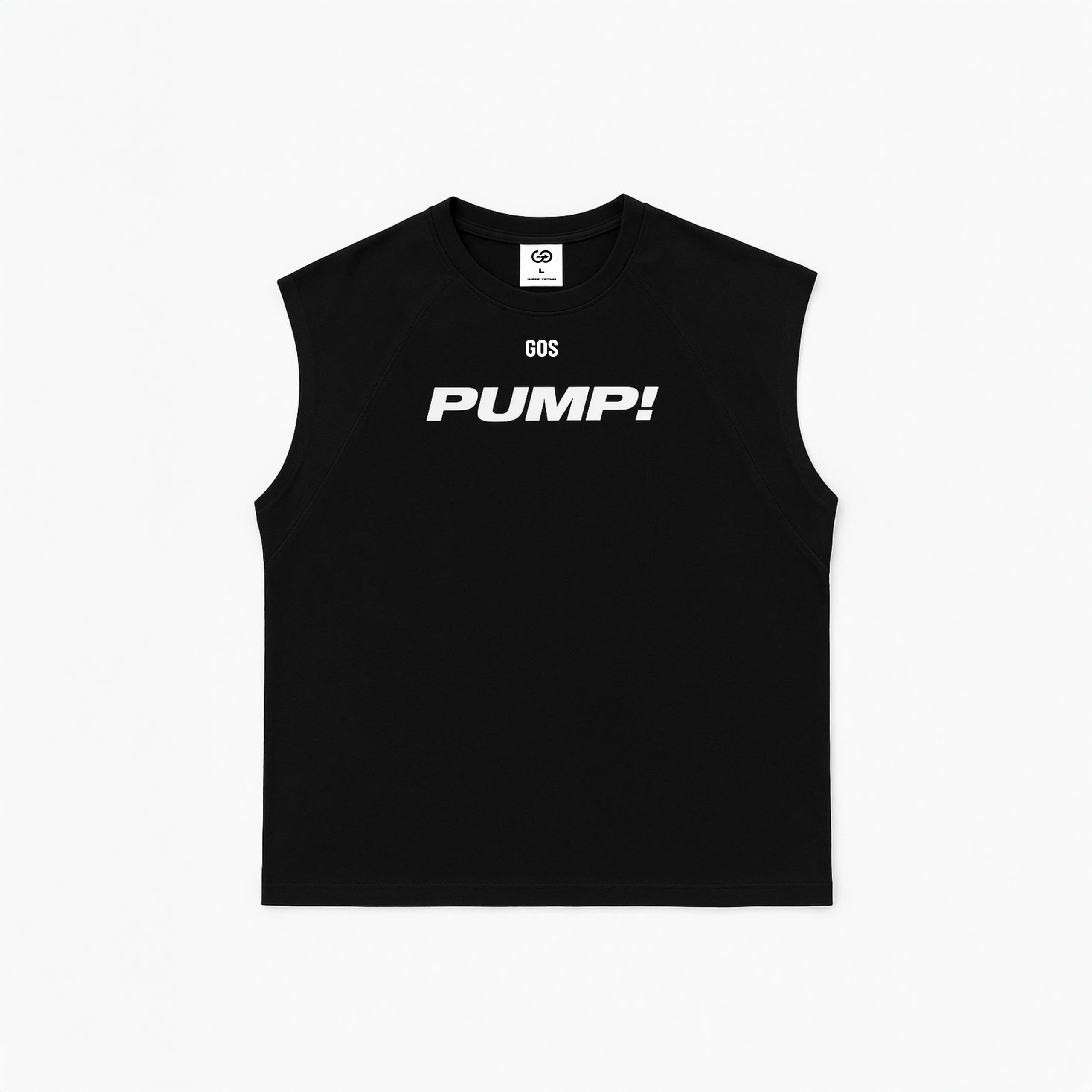 Áo Thể Thao Ba Lỗ GOS PUMP S21 – Form Tôn Vai, Thoáng Mát Cho Gym & Lifestyle