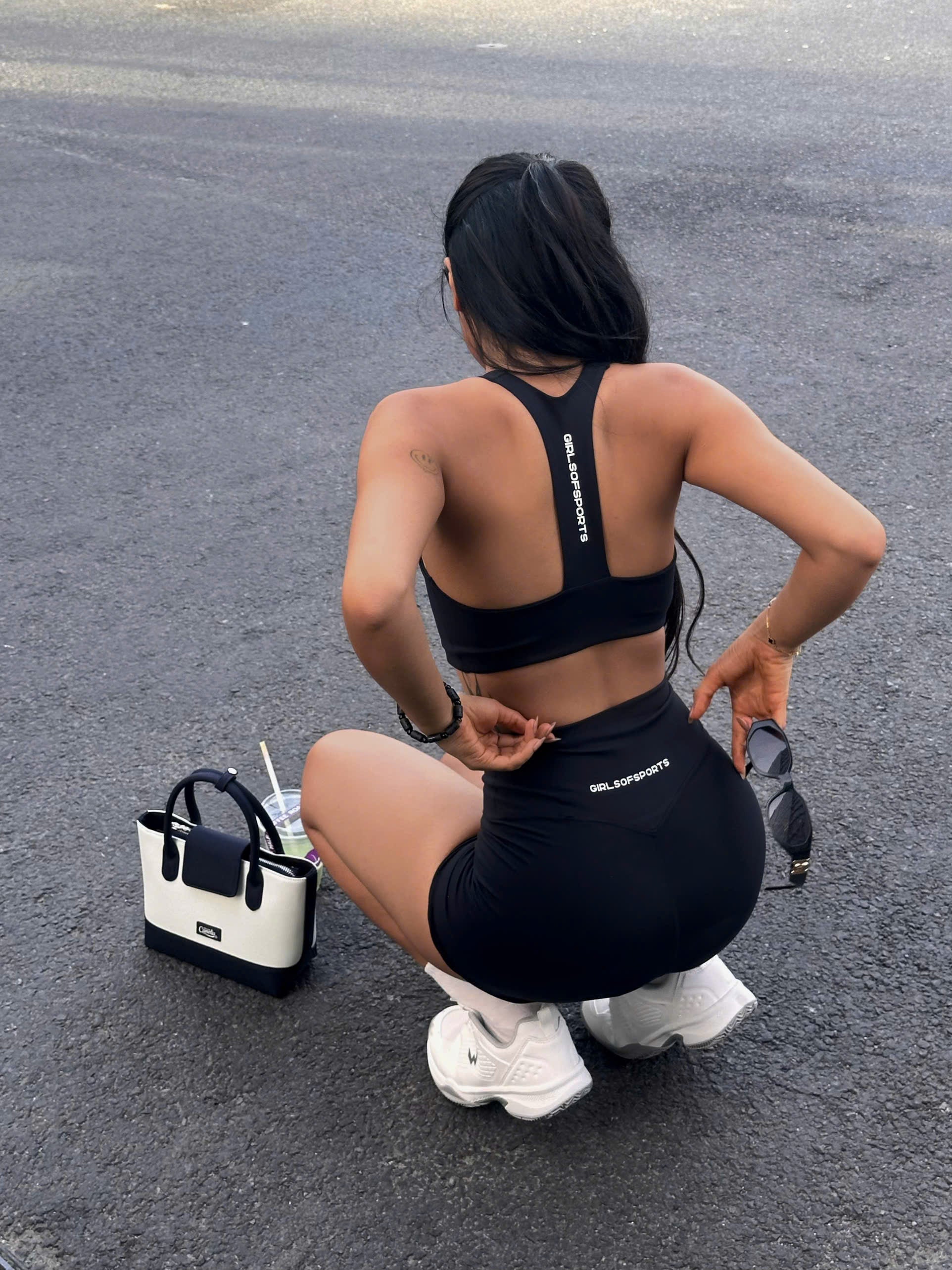Quần tập nữ thể thao GOS Niva Short Dáng lửng lưng cao co giãn Girlsofsports | Tập Gym Yoga Pilates Biker Short